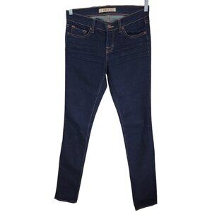 J Brand Womens‎ Blue Denim Pencil Leg Jeans Low Rise Dark Wash 5 Pockets Size 26